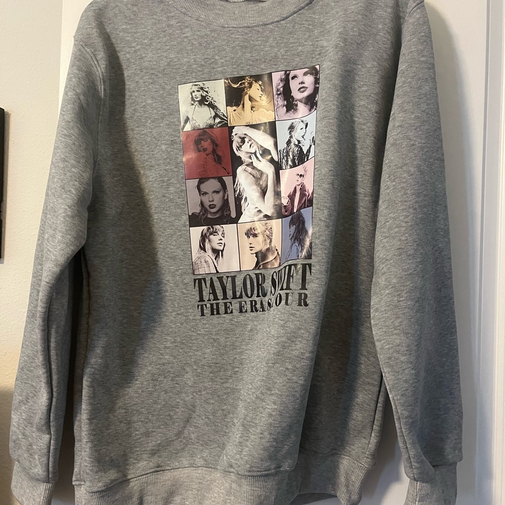 Taylor Swift Gray Graphic Sweatshirt